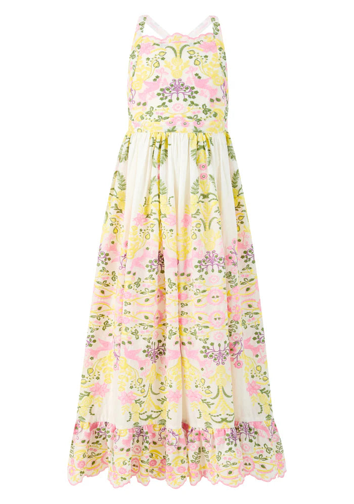 chinese dress ladies Fiona Embroidered Maxi Dress – Sadie's