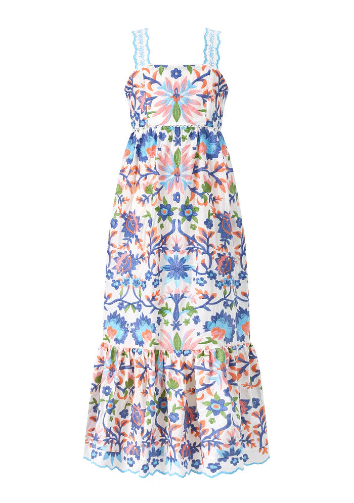 Joanna Embroidered Maxi Dress – Sadie's